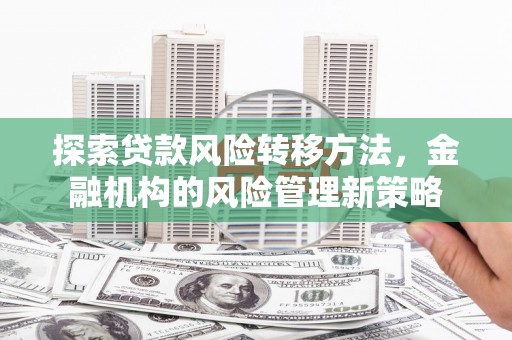 龙江探索贷款风险转移方法，金融机构的风险管理新策略