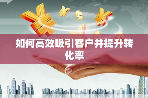 舞阳如何高效吸引客户并提升转化率