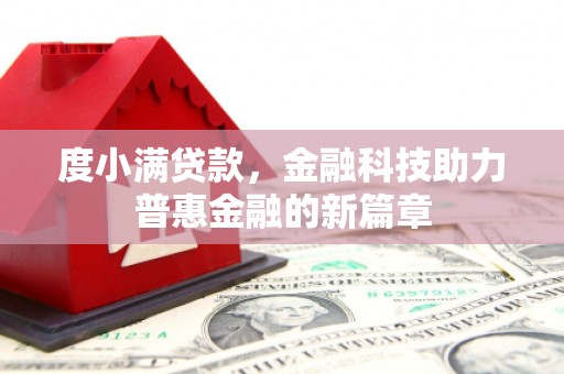大林度小满贷款，金融科技助力普惠金融的新篇章
