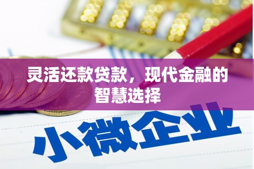 安居灵活还款贷款，现代金融的智慧选择