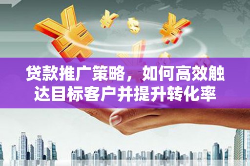 中区贷款推广策略，如何高效触达目标客户并提升转化率