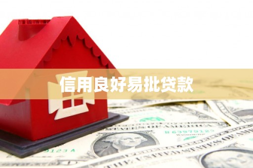 扶绥信用良好易批贷款