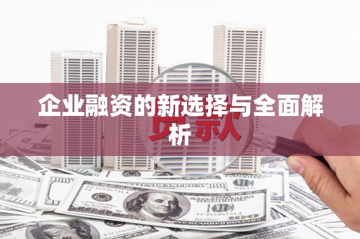 海北企业融资的新选择与全面解析