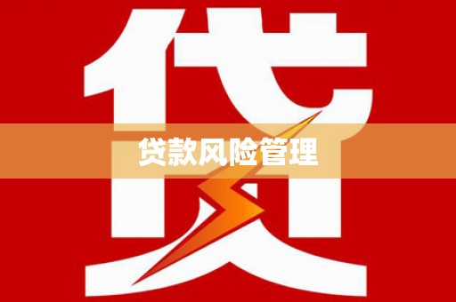 罗山贷款风险管理